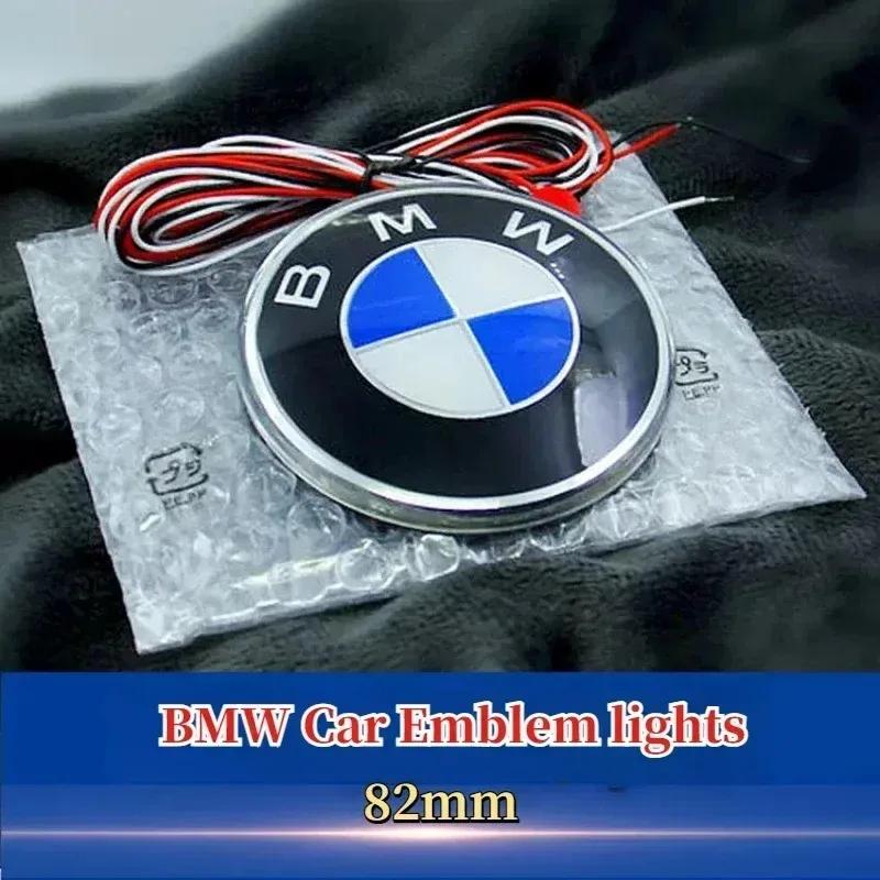 Светодиодный значок BMW с подсветкой, светящийся логотип на капот и багажник, 82 мм. Подходит для BMW E30 E46 E60 F10 F30 G20 M Series, Автомобильный стайлинг FA7