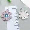 Смешанные 20 Рождественских Снежинок DIY Масляная Капля Сплав Серьги Браслет Брелок Подвеска Маленькие Подвески Аксессуары Аксессуары