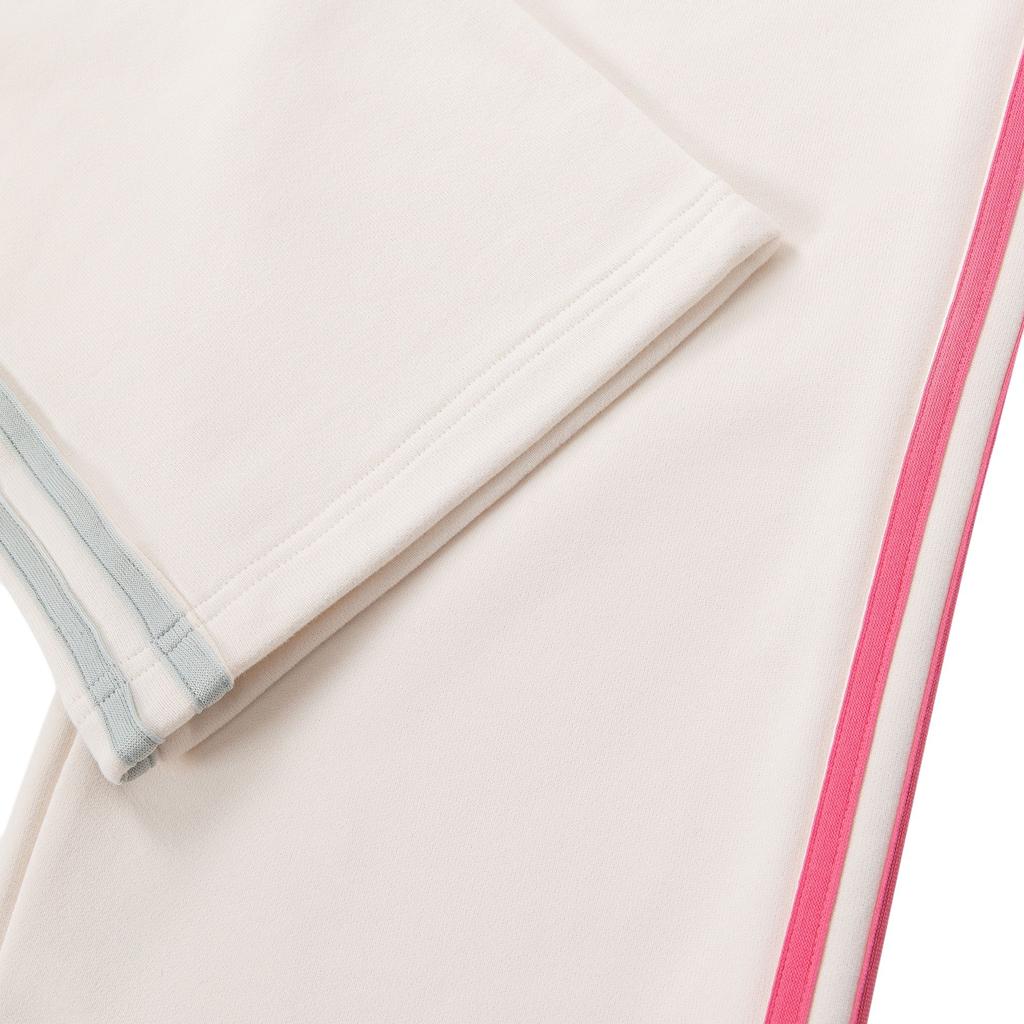 Adidas Спортивные повседневные брюки с буквенным принтом в полоску, женские брюки, розовый, белый IX5643