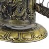 Vintage Small Carved Bronze Dragon Lock Bell Arts & Crafts Collectibles Ornaments Desk Decor