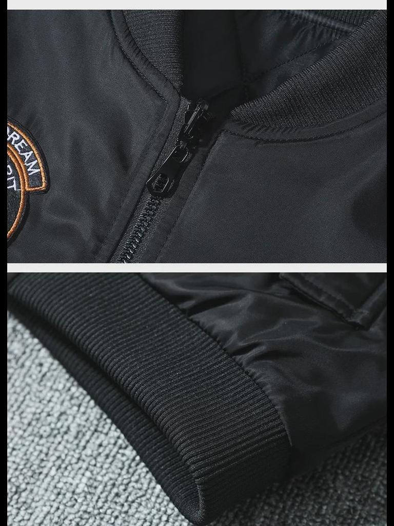 Мужская куртка Cross-Border MA-1 Flight Jacket - новая повседневная вышитая модная бейсбольная куртка с воротником