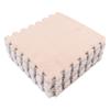 10pcs Plush Foam Floor Mat Soft Thick Split Joint Interlocking Plush Foam Rug for Room Floor Light