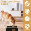 Dog Nail Scratch Pad Stable Nonslip Dog Nail File Board with Replacement Black Sandpaper Dog Toy Built In Snack Box Pet Supplies