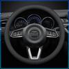 Для Mazda 6 3 CX5 5 2 323 CX7 Demio Atenza Axela MX30 CX30 CX3 CX9 RX8 RX7 ABS Наклейка на центр рулевого колеса автомобиля Аксессуары