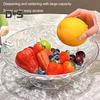 Прозрачная тарелка для фруктов, сливной поддон со съемным дренажным основанием, большая вместительная кастрюля для конфет, сливное блюдо для овощей, кухонные аксессуары