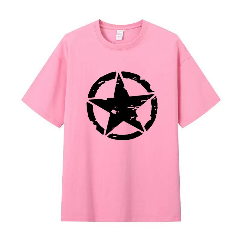 Летняя мужская футболка высокого качества из хлопка с короткими рукавами и принтом, женская футболка, модная спортивная рубашка, повседневный топ для бега