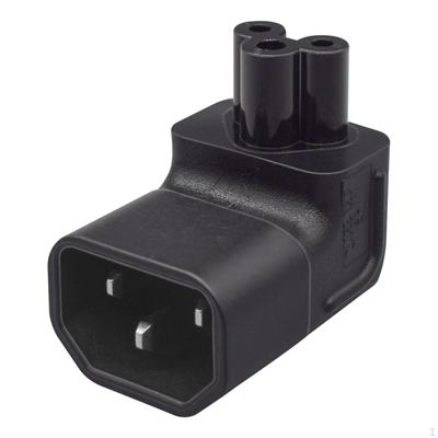 IEC320 C14 к C5 Адаптер питания Мужской Женский Профессиональный конверсионный разъем из ПВХ для
