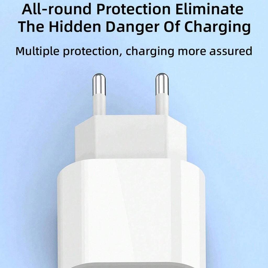 20 Вт EU USB-C быстрое зарядное устройство PD блок питания настенная зарядная вилка для iPhone 16 15 14 13 12 11 Pro Max Plus iPad Samsung Xiaomi