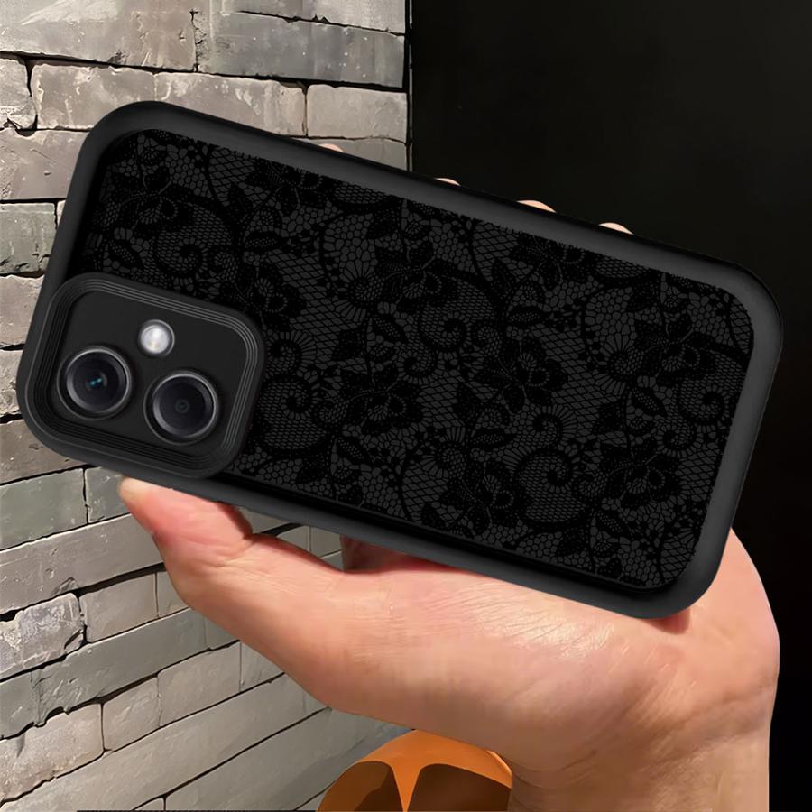 Мягкий чехол для телефона Xiaomi Redmi 13 A4 12 A3 A1 A2 Plus Кружевной узор Модный Забавный