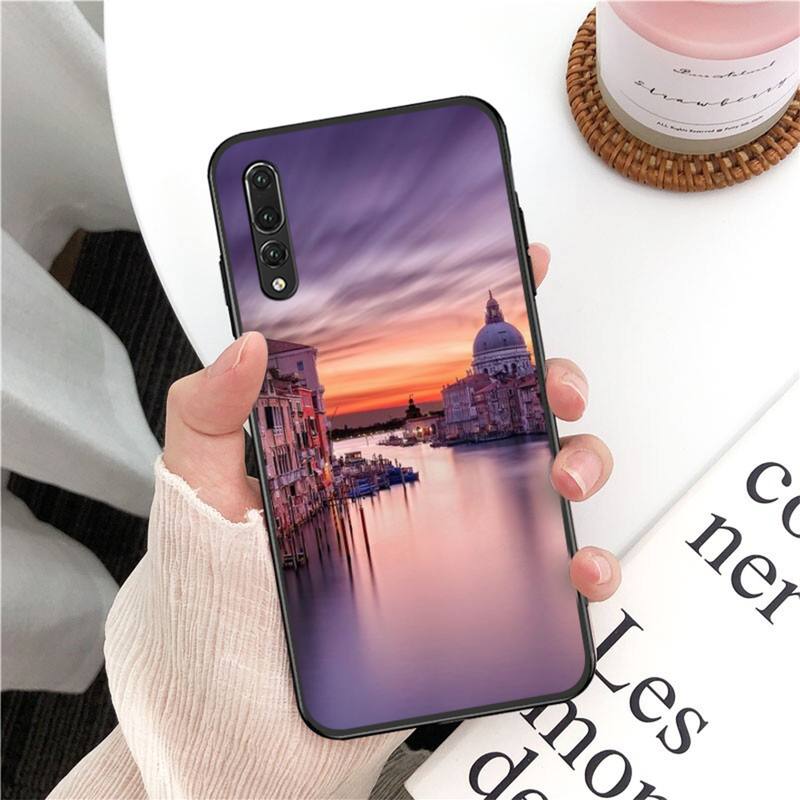 YNDFCNB Italy Venice Landscape Phone Case for Huawei P30 40 20 10 8 9 Lite Pro Plus Psmart2019