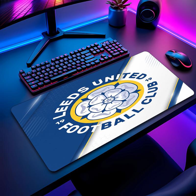 Leeds United Football Pattern Mouse Pad Non?Slip Rubber Base Gaming Mousepad For Desk Office Home