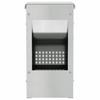 Rabbit Feeder Silver 12.5 x 12.5 x 25 cm Galvanized Steel