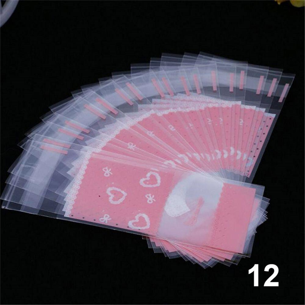 100pcs/lot Cute Bow Party Supplies Wedding Favors Lipstick Bag Gift Packages OPP Bags Plastic Pocket