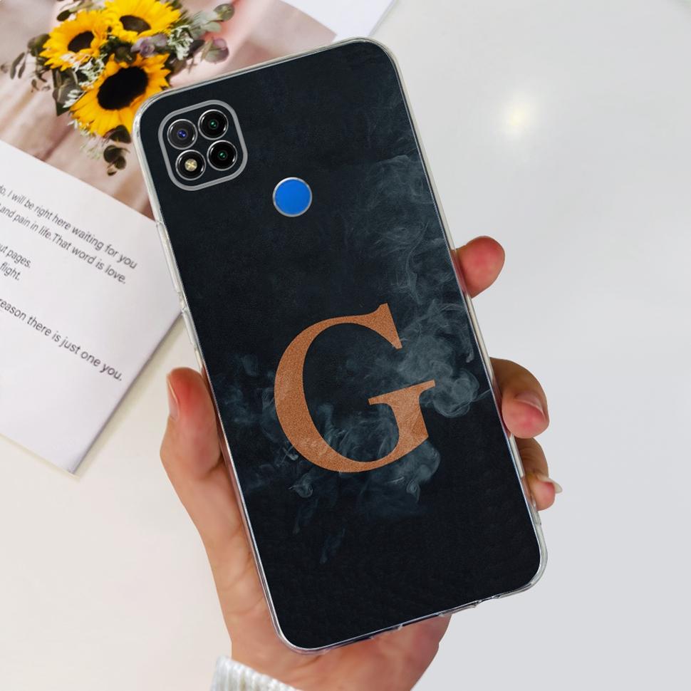 Soft TPU Case For Xiaomi Redmi 9C Cover Silicone Simple Letter Back Phone Case For Redmi 9 C 9C Redmi9C Covers Bumper