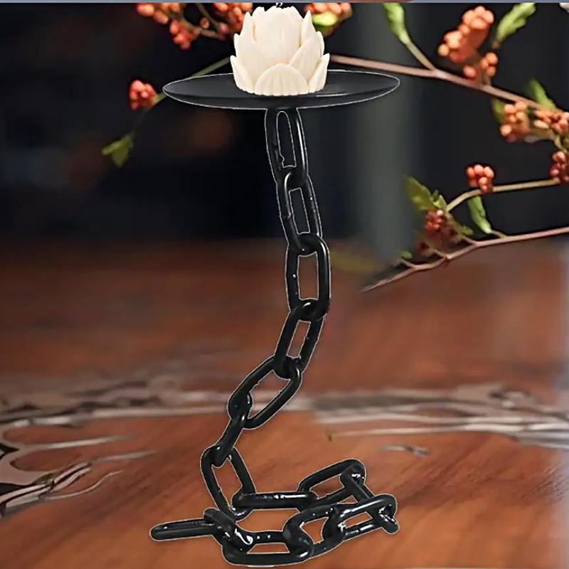 1 шт. Подсвечник-цепочка в виде бабочки из железа, подсвечник-цепочка, украшения для стола, предметы интерьера