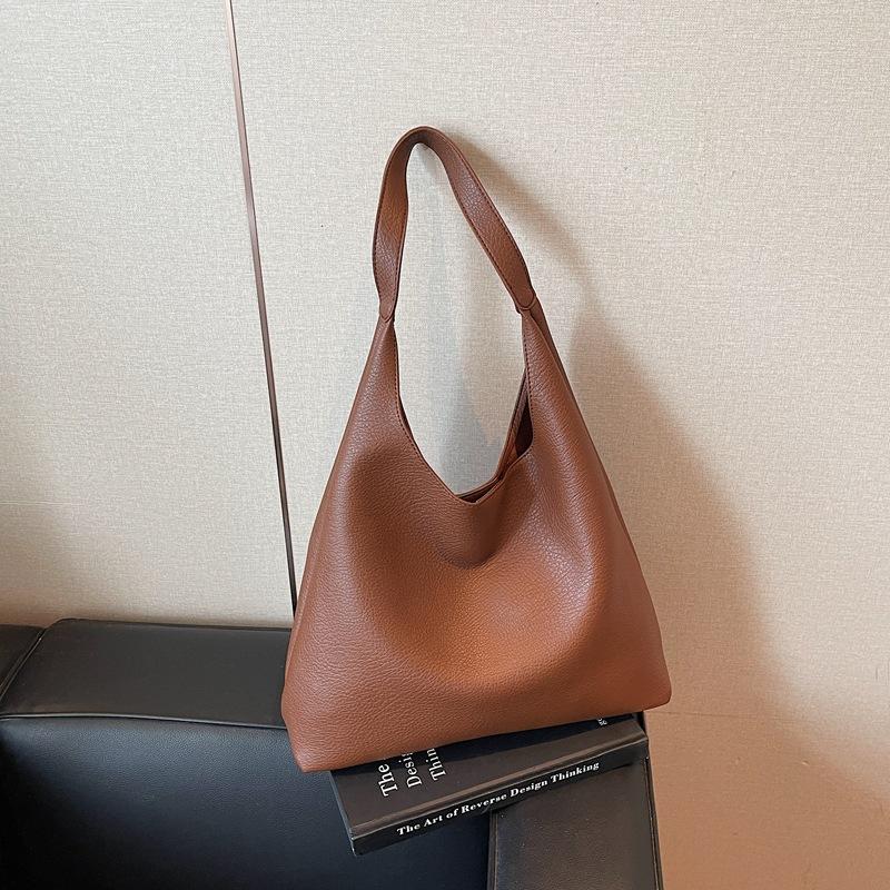 Ретро сумка большой вместимости женская новая повседневная сумка-тоут на плечо под мышкой для通勤, модная универсальная сумка