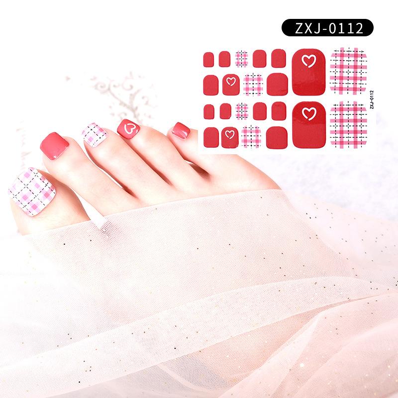 Летняя новая наклейка для ногтей, милая наклейка для ногтей на ногах, водонепроницаемая прочная наклейка для ногтей, декоративная женская