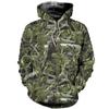 Спортивная рубашка Four Seasons Maple Leaf Camouflage 3D для мужчин, для рыбалки, кемпинга, охоты, куртка, мужская толстовка с капюшоном