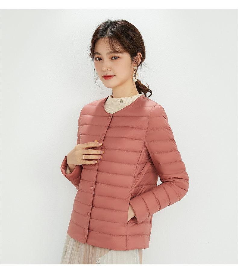 2023 Autumn Winter Down Jacket Women Slim Thin Light 90% White Duck Down Coat Parkas Ladies Long Sleeve Large Size Warm Outwears