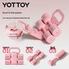 Yottoy 5kg Rubberized Cast Iron Dumbbell Kettlebell Pair