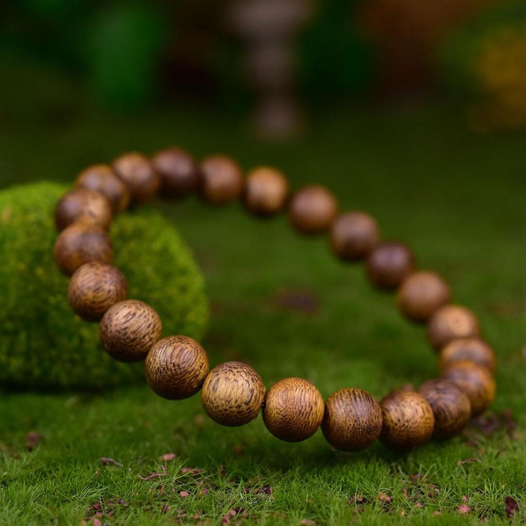 Exquisite Hainan Agarwood Bracelet: Unisex 10mm Single Loop with 19 Fragrant Round Beads (Limit One Per Customer)