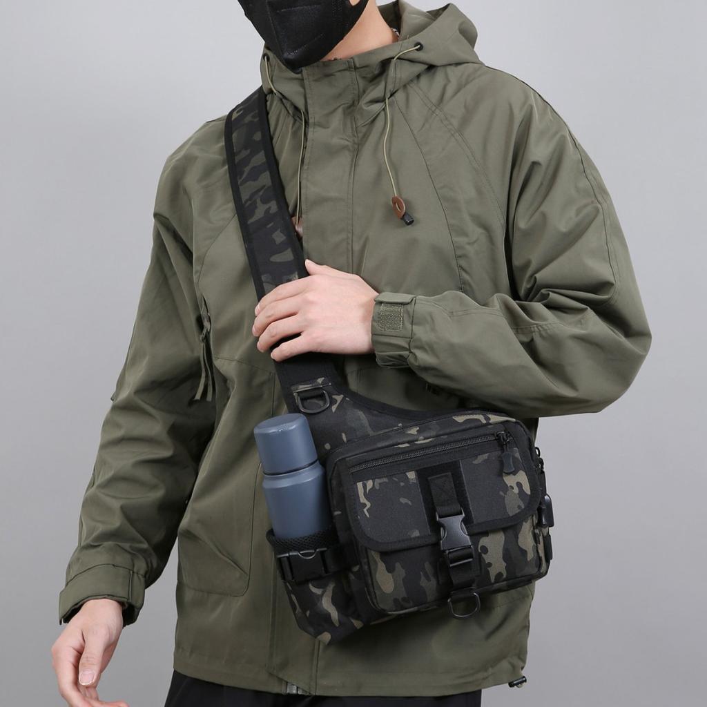 Multifunctional Outdoor Leisure Shoulder Backpack Men'S Camouflage Small Bag Oblique Span Bag Sports Bag Tactical Multifunctional Shoulder Bag