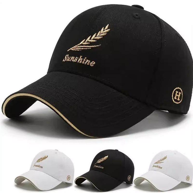 Hat Men's trendy brand baseball cap Women's four-season versatile sunscreen visor cap Peaked cap Men's trendy new Chinese style big brim