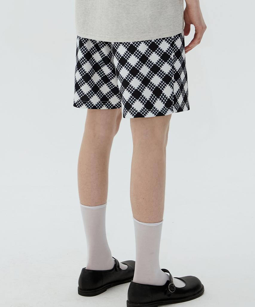 MATCHGLOBE Diamond Banding Shorts (Black)
