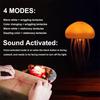 Voice-Activated Bionic Jellyfish Lamp, Dancing Whiskers - RGB Gradient Bedside Lamps, Rechargeable Touch Sensor Table Light