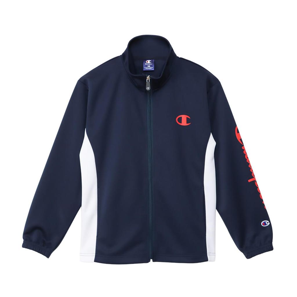 Champion Long Sleeve Tracksuit Set Script Basic Sports Size 110 Kids' (2-Pack), Quick-Drying, Logo, CK-ZSW01, Navy,