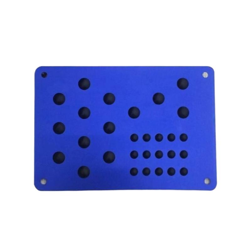 Car Floor Mat Universal Auto Alloy Plate Silver Non-Slip Carpet Patch Foot Heel Scuff Plate Anti-Skid Pad