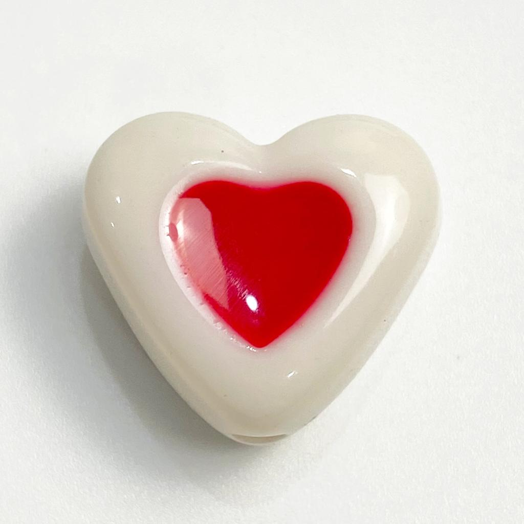 Love Loose Beads Mobile Phone Chain Beaded Accessories Necklace Pendant Dripping Oil DIY Macaron Jewelry Material 10pcs Cream Color Beads