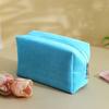 Вельветовая косметичка Дорожный органайзер для туалетных принадлежностей Клатч Портативная однотонная косметичка для дома, ежедневного использования, путешествий, отпуска