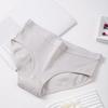 Женское хлопковое нижнее белье, эластичные трусы средней талии, женские бесшовные трусики с полным покрытием