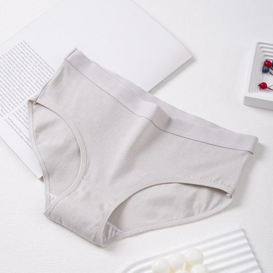 Женское хлопковое нижнее белье, эластичные трусы средней талии, женские бесшовные трусики с полным покрытием