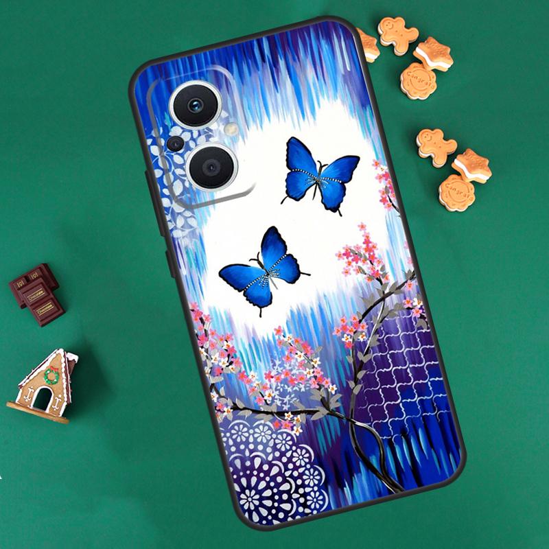 Красивый чехол-бабочка для OPPO Reno 14 F 13 12 11 10 Pro 8T 8 7 Lite Чехол для OPPO Find X8 X6 X5 X9 Pro Coque