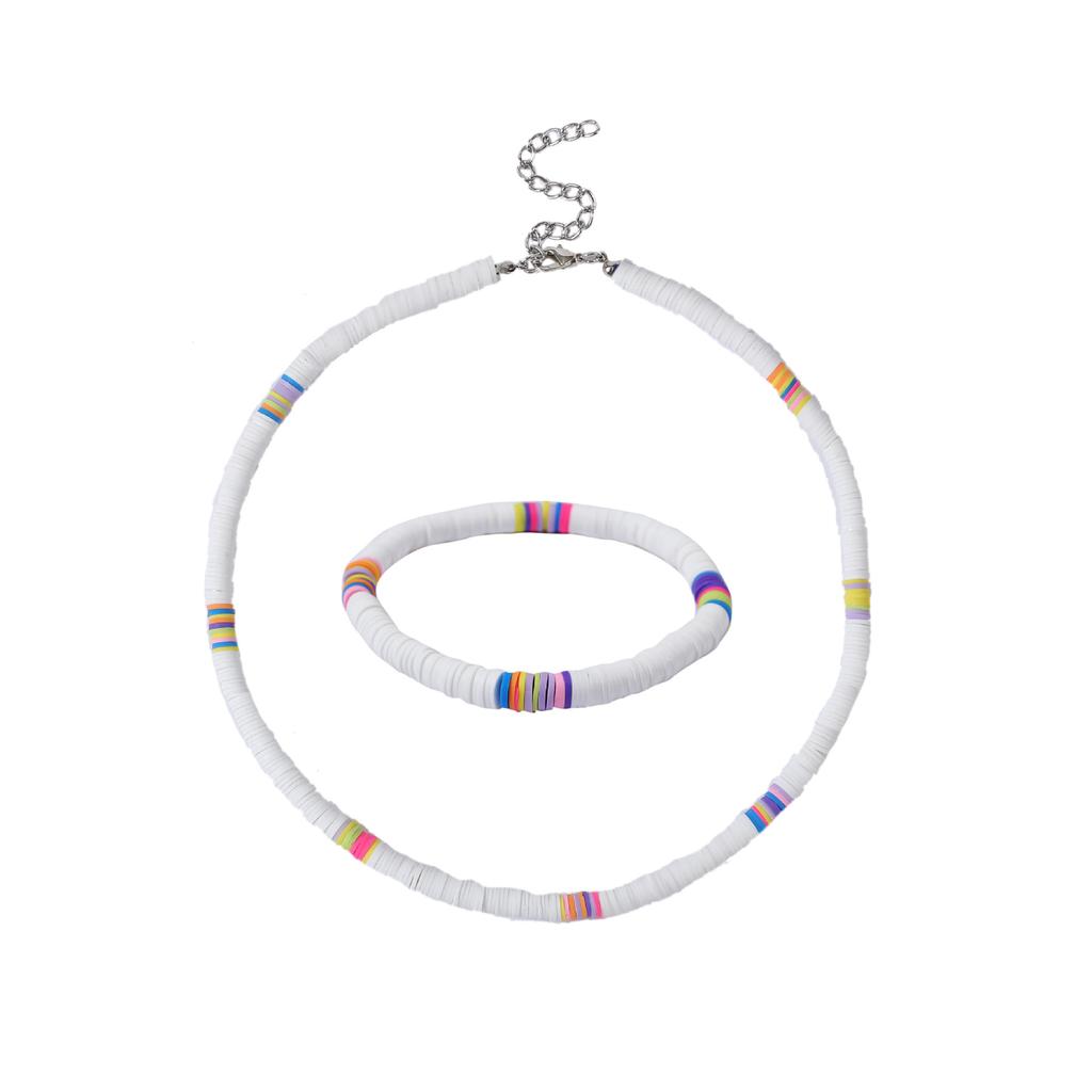 Ожерелье для женщин Мягкое керамическое круглое ожерелье Ожерелье Цветное богемное мягкое керамическое ожерелье Женское красивое элегантное ожерелье для нее