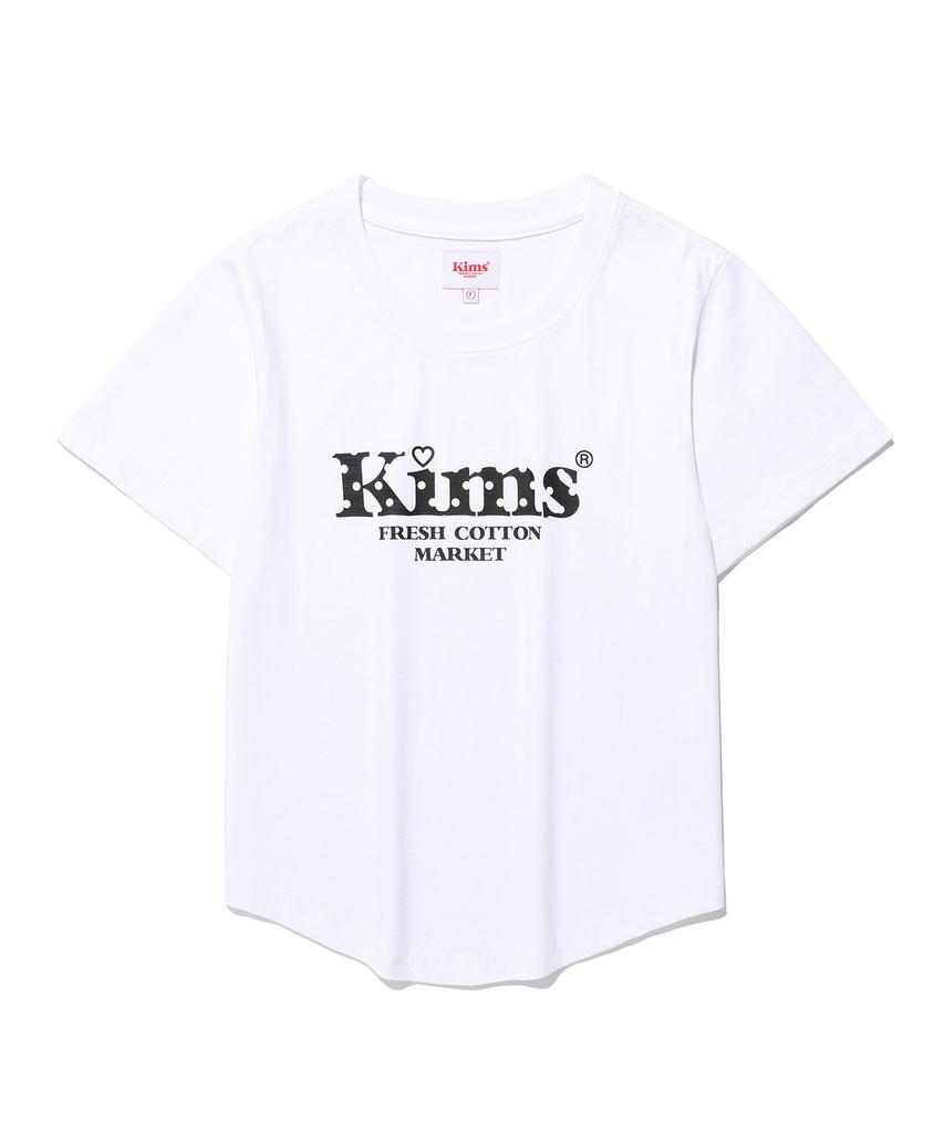 Kimseupeulesikoteunmakes Kims Bam Логотип Точки Футболка Белый(черный)