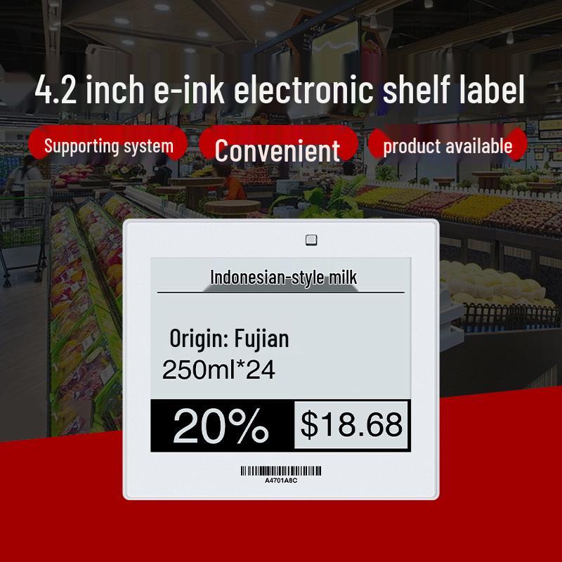 Bluetooth Электронная Полка-Ценник с E-Ink Дисплеем