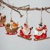 Christmas Resin Small Pendant Santa Claus Snowman Ornament Christmas Tree Decoration  Christmas Decor