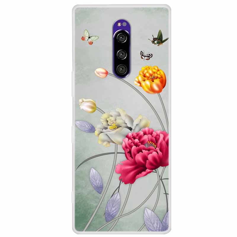Мягкий силиконовый чехол для Sony Xperia 1 Чехол Модный прозрачный чехол с тигром для Sony Xperia1 XZ4 SO-03L SOV40 J8110 Бамперы