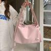 Cute Pink Shoulder Bags for Women Soft Pu Leather Ladies Tote Purse Large Handbags Casual College Girls Book Messenger Bags