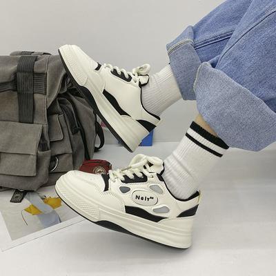 Белые туфли на платформе, детские, осенние, новинки, модные, универсальные, студенческие, повседневные, для занятий сноубордом