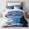 J-Jujutsu K-Kaisens Megumi Fushiguro Bedding Set Anime Duvet Cover Soft Polyester Bed Linen Set Gift