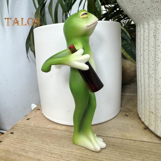 Миниатюрная фигурка лягушки, украшение для кашпо, смоляная фигурка лягушки, цветочный горшок, обнимашка, садовый декор, статуэтка лягушки для кашпо, край цветочного горшка