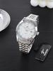 Hot Sale Fashion Sport Alloy case 20mm Width Stainless Steel Band Coin Luxury Quartz Watch for Men