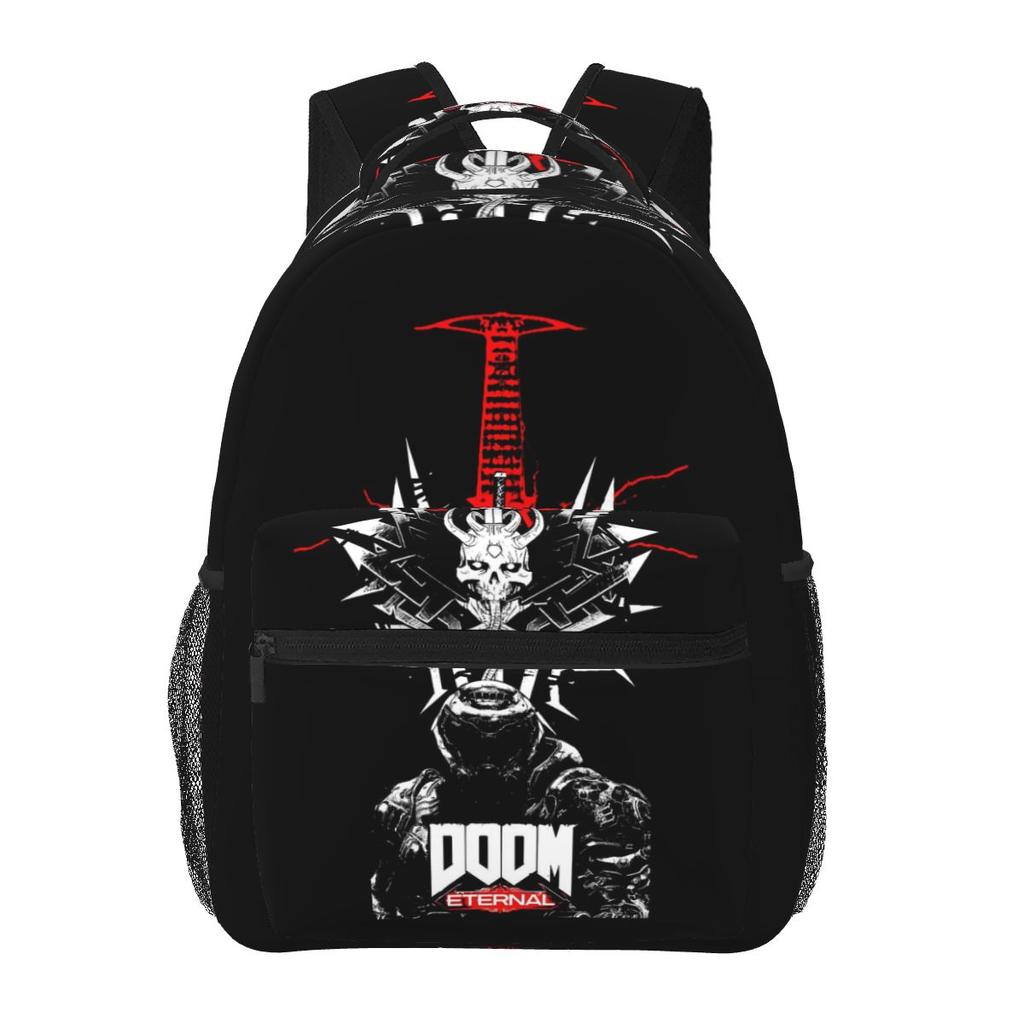 Игровой рюкзак OG Doom Slayer для школы, походов, путешествий, однодневный рюкзак для мальчиков и девочек, модный рюкзак для книг, сумки через плечо