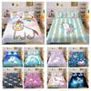 Комплект постельного белья с принтом единорога, милый пододеяльник, Лидер продаж, домашняя постельная одежда, декор для спальни для мальчиков и девочек, комплект односпальной двуспальной кровати