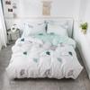 Simple Washed Cotton Four-piece Quilt Cover, Bed Sheet, Bedding Quilt, Student Dormitory Three-piece Bedding Kit