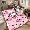 1 шт. Sanrio Hello Kitty Ковер для офиса с принтом русалки Прямоугольный коврик под стол, Идеальный декор для гостиной, спальни, кухни, Нескользящий пол